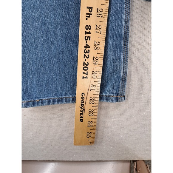 Carhartt Jeans Mens 36x32 Double Knee Front Blue Denim Slim Fit Altered W36.5" - Picture 9 of 9